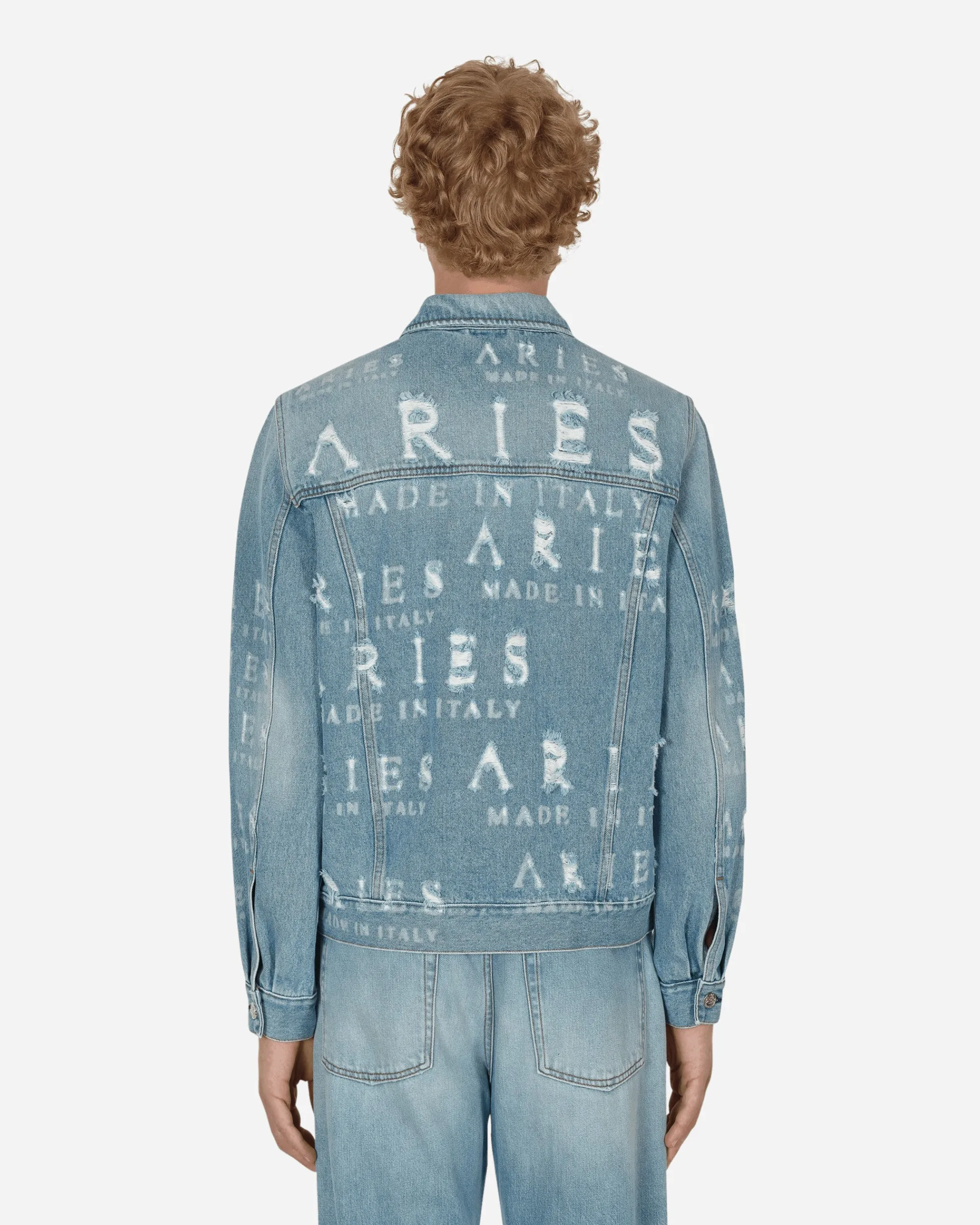 Aries Coats And Jackets^Destroyed Jean Jacket Blue
