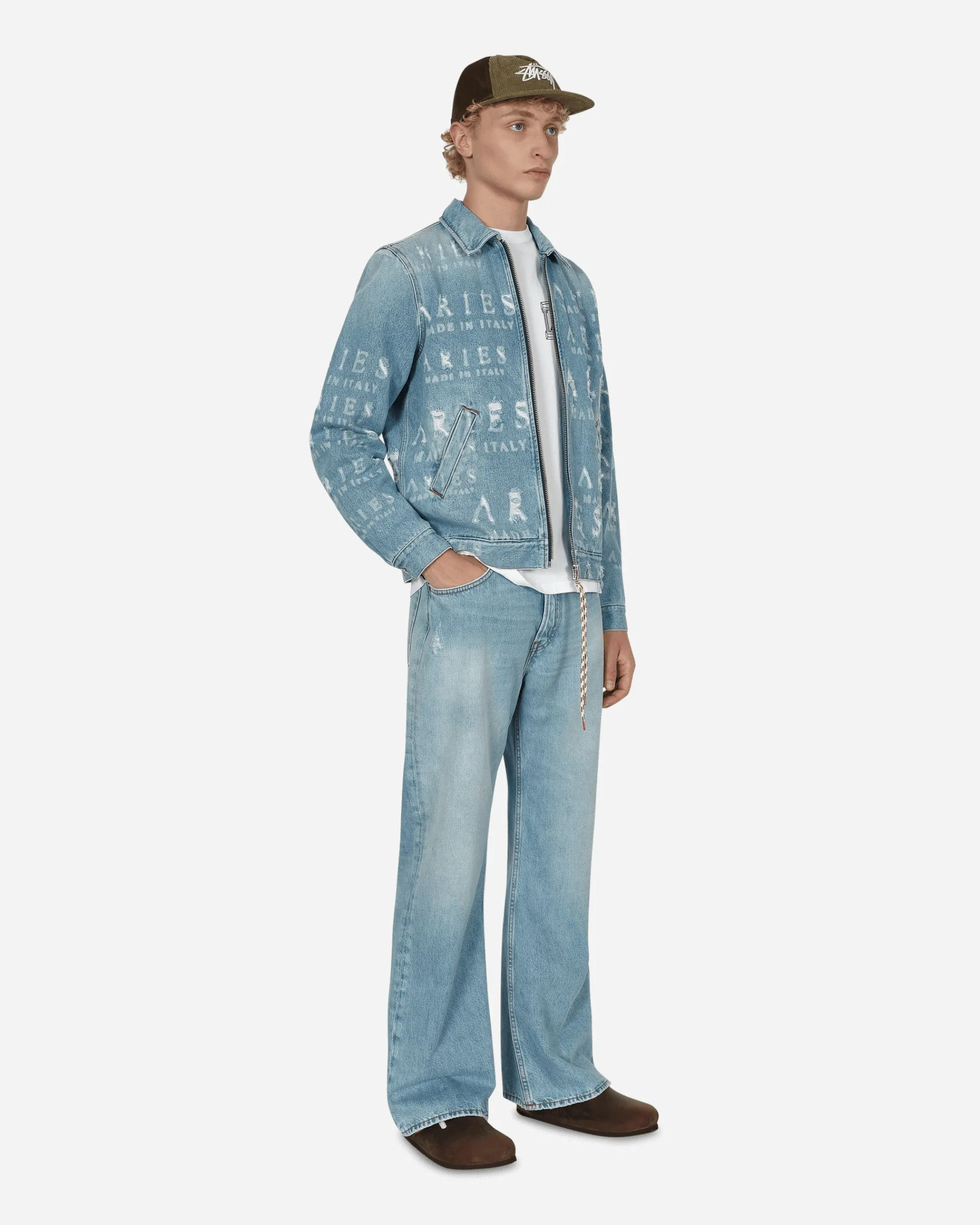 Aries Coats And Jackets^Destroyed Jean Jacket Blue