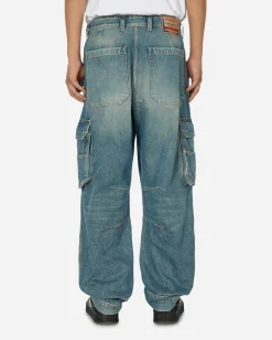 Diesel Pants^D-Fish Straight Jeans Light Blue