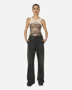 Jean Paul Gaultier Pants^Diablo Swimsuit White / Black
