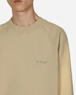Off-White Sweatshirts^Diag Tab Vintage Crewneck Sweatshirt Beige