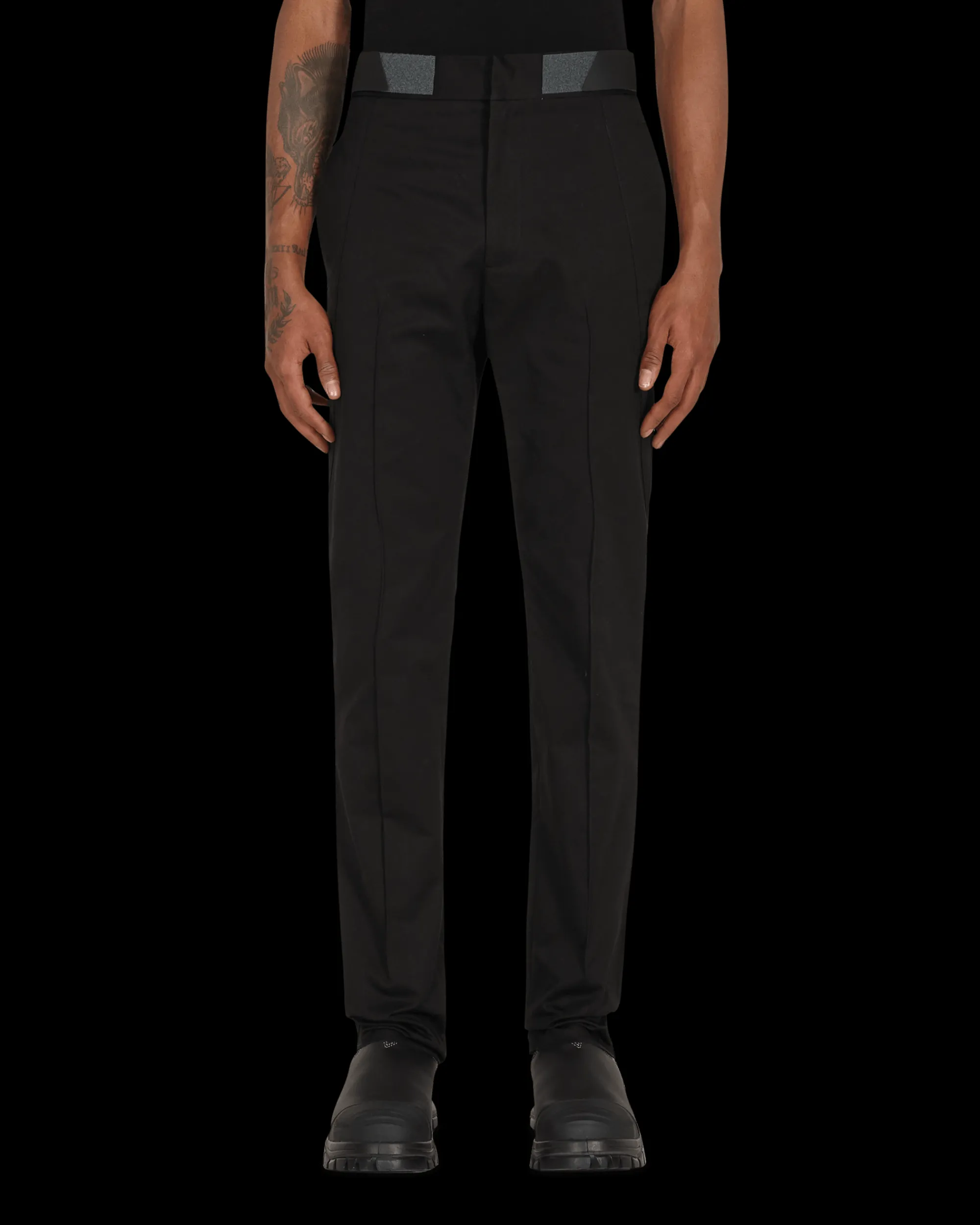 Slam Jam Pants^Diagonal Attica Pants Black
