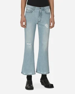 ERL Pants^Distressed Denim Pants Blue