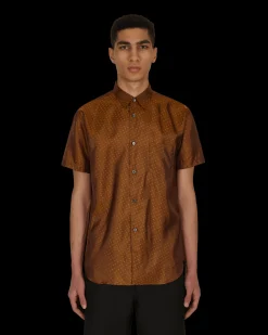Comme Des Garçons Shirt Shirts^Dot Shortsleeve Shirt Brown