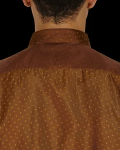Comme Des Garçons Shirt Shirts^Dot Shortsleeve Shirt Brown