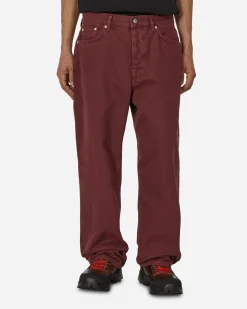 Stüssy Pants^Double Big Ol' Washed Canvas Jeans Wine