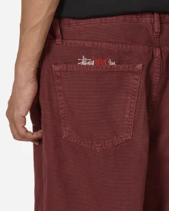 Stüssy Pants^Double Big Ol' Washed Canvas Jeans Wine
