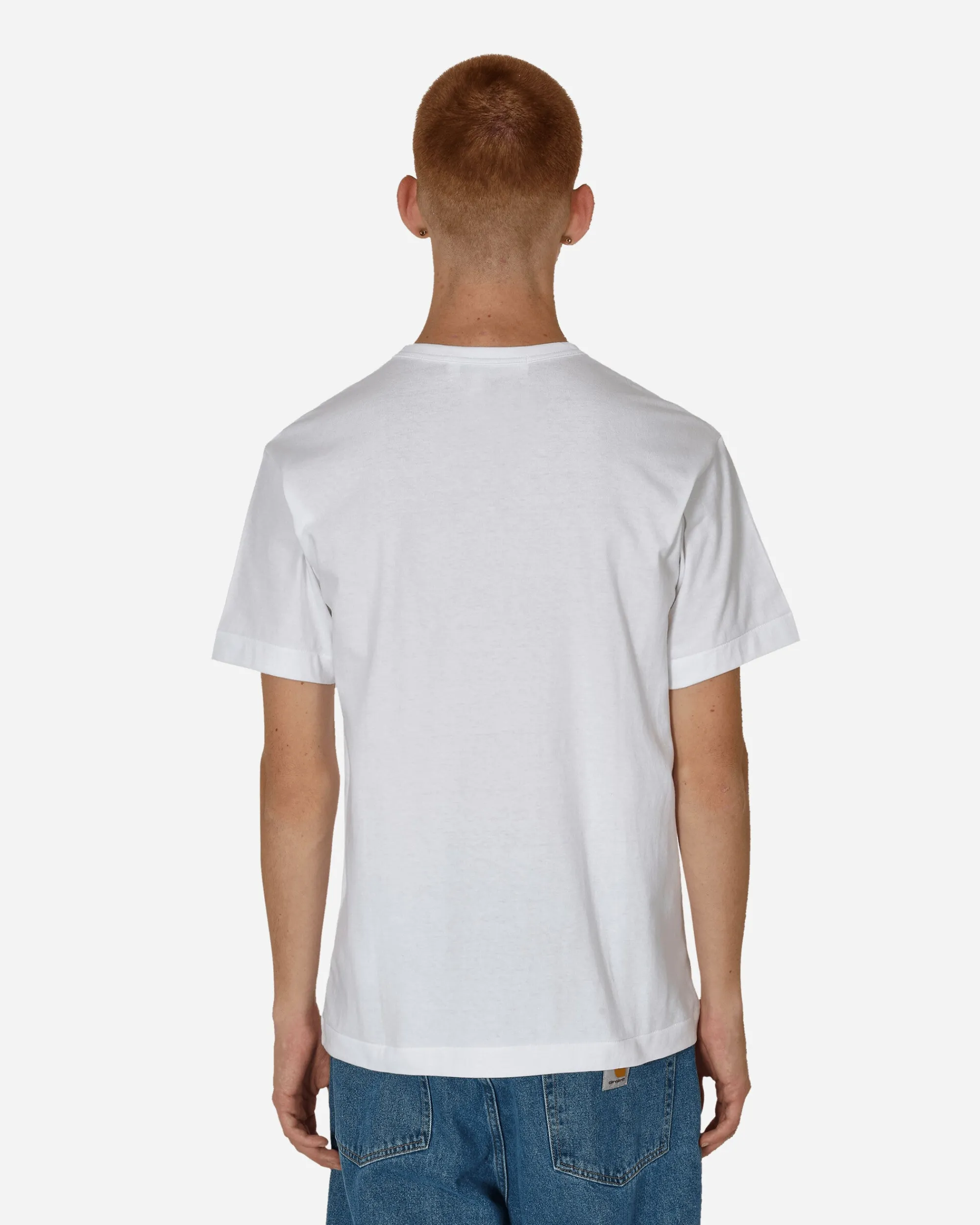 Comme Des Garçons Play T-Shirts^Double Heart T-Shirt White
