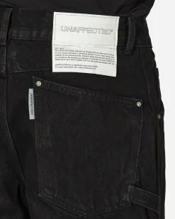 Unaffected Pants^Double Knee Denim Pants Black