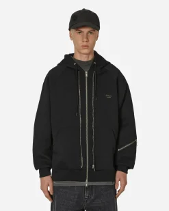 Undercover Sweatshirts^Double Zip Up Hoodie Black