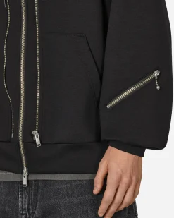 Undercover Sweatshirts^Double Zip Up Hoodie Black