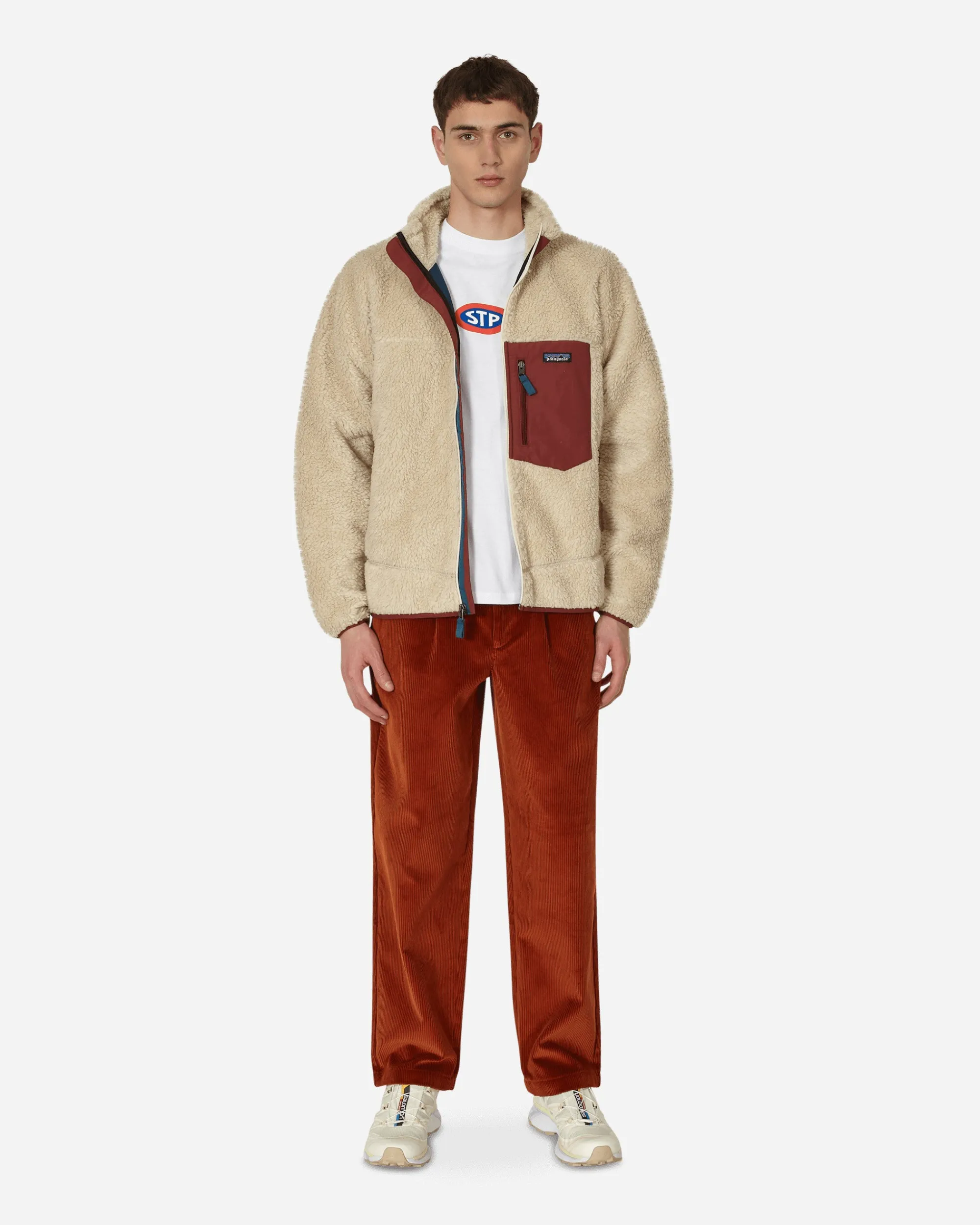 Noah Pants^Double-Pleat Corduroy Pants Brown