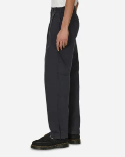 Noah Pants^Double-Pleat Herringbone Pant Navy