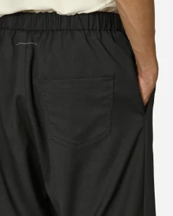 MM6 Maison Margiela Pants^Drawstring Tailored Trousers Black
