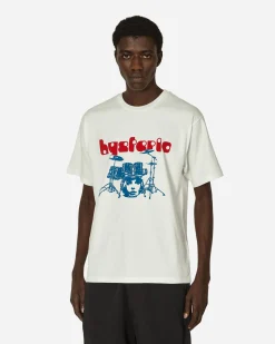 Hysteric Glamour T-Shirts^Drum Kit T-Shirt Dirty White