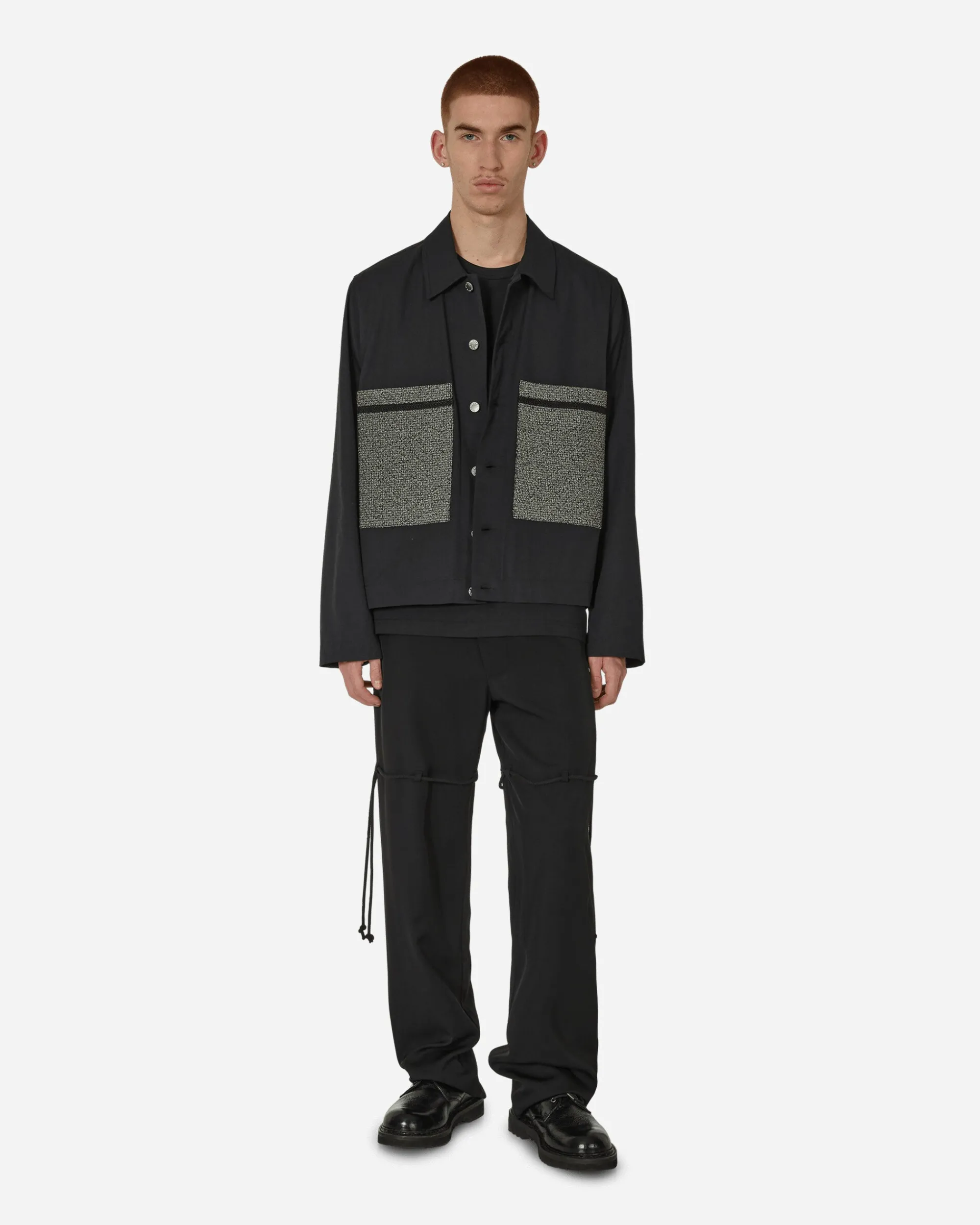Song for the Mute Coats And Jackets^Dry Cotton Box Jacket Black
