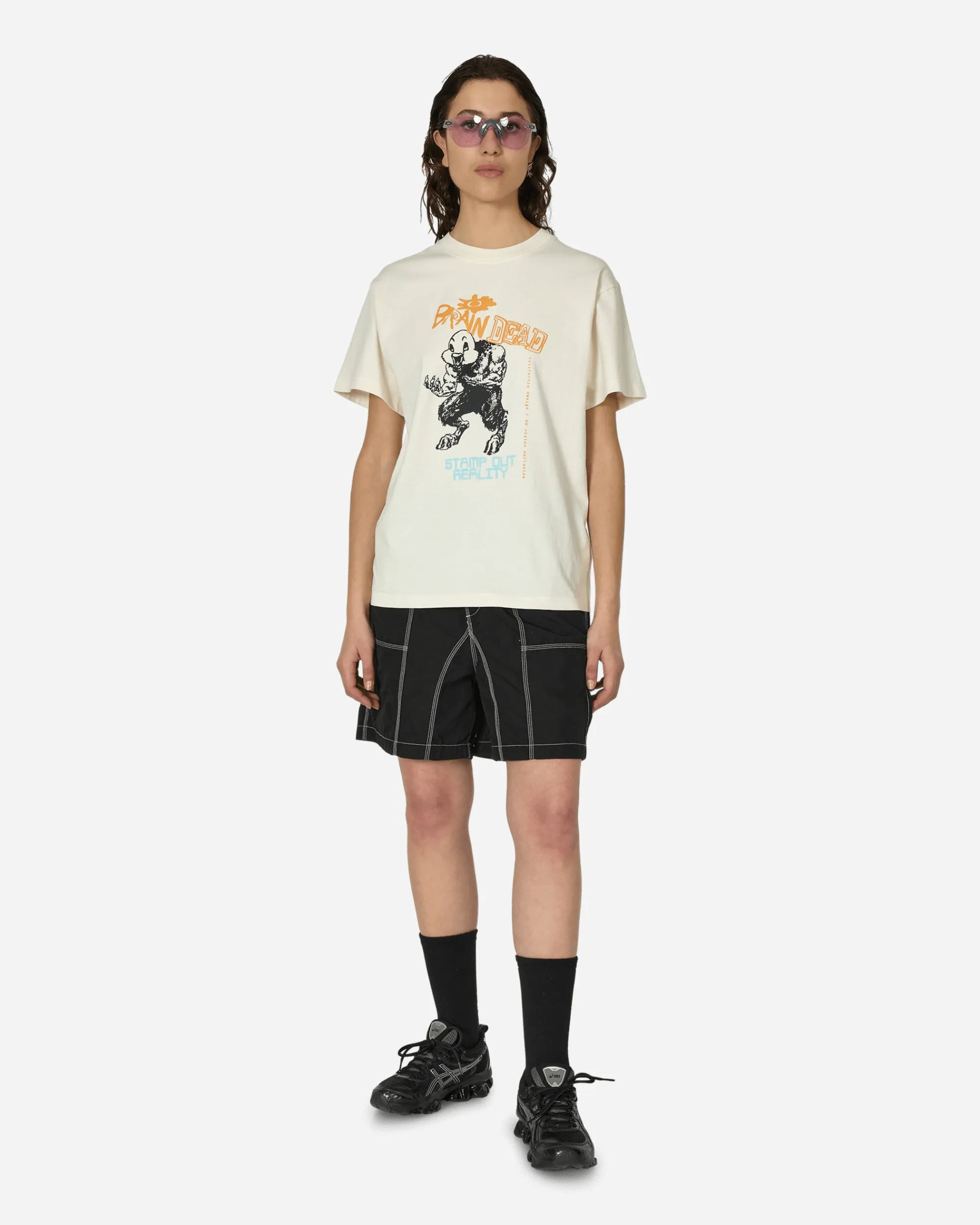 Brain Dead T-Shirts^Duck Beast T-Shirt Natural