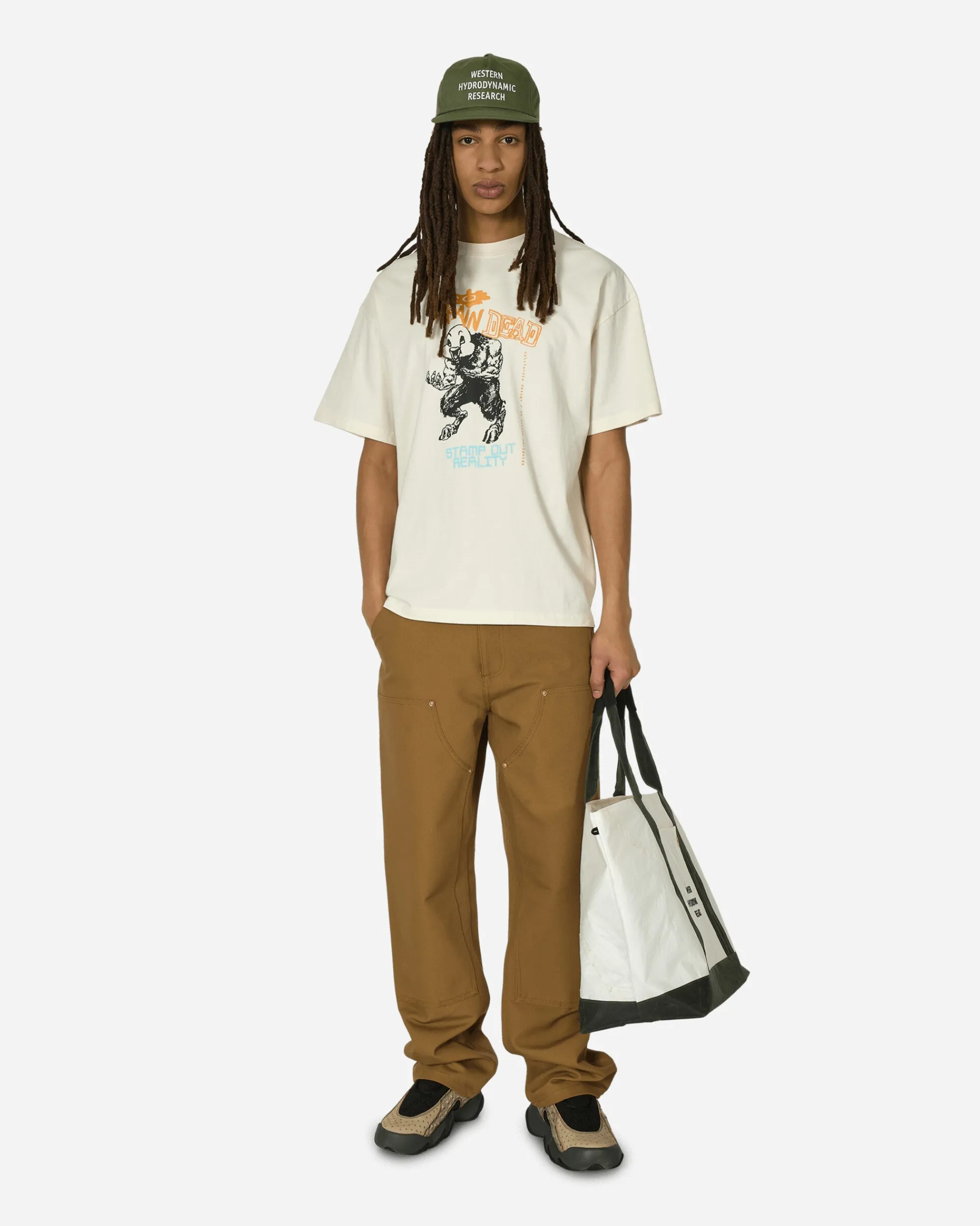 Brain Dead T-Shirts^Duck Beast T-Shirt Natural