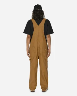 Dickies Pants^Duck Canvas Classic Bib Stone Washed Brown