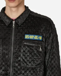 Brain Dead Coats And Jackets^Embossed Fur Full Zip Jacket Black