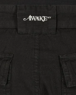 Awake NY Pants^Embroidered Cargo Pants Black