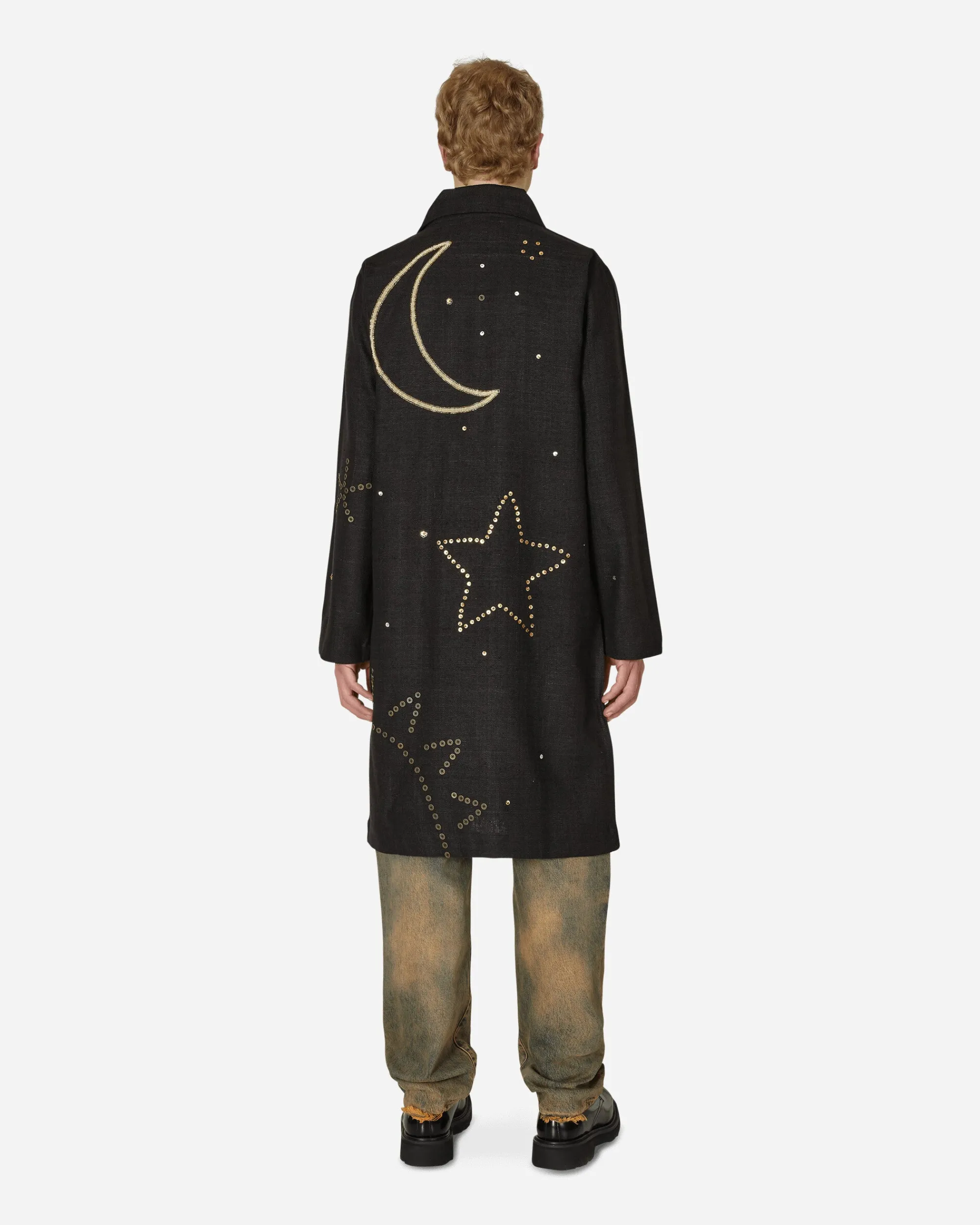 Sky High Farm Coats And Jackets^Embroidered Constellation Coat Black