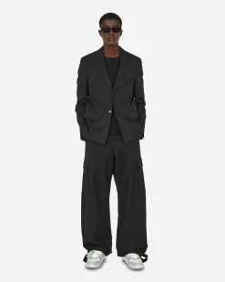 Off-White Coats And Jackets^Embroidered Wool Strap Blazer Black