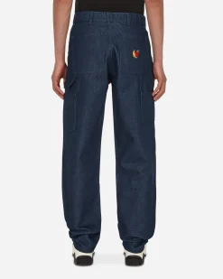 Sky High Farm Pants^Embroidered Workwear Denim Pants Blue