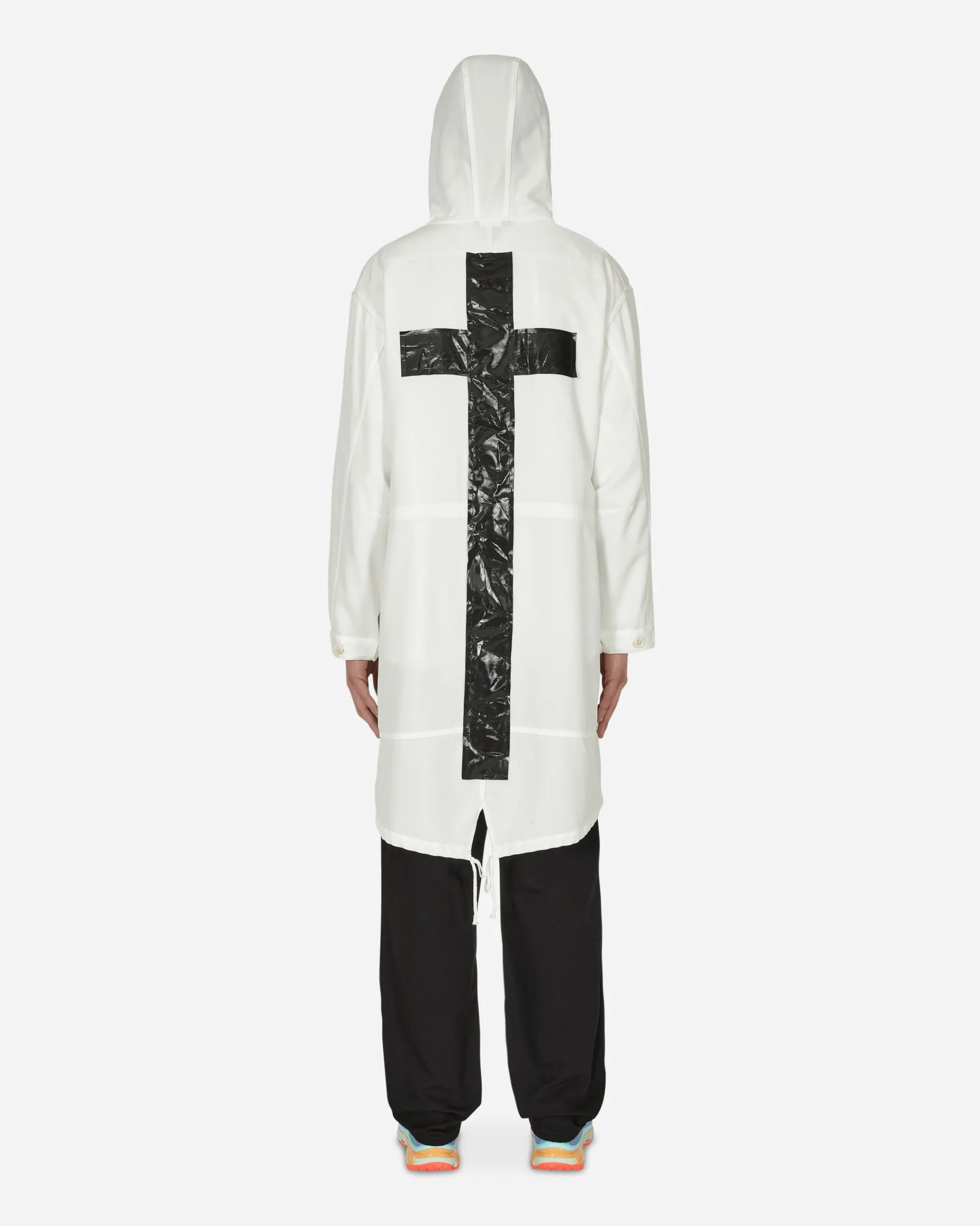 Comme Des Garçons Black Coats And Jackets^Engineer Tarpaulin Cross Coat White