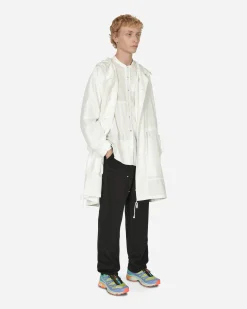 Comme Des Garçons Black Coats And Jackets^Engineer Tarpaulin Cross Coat White