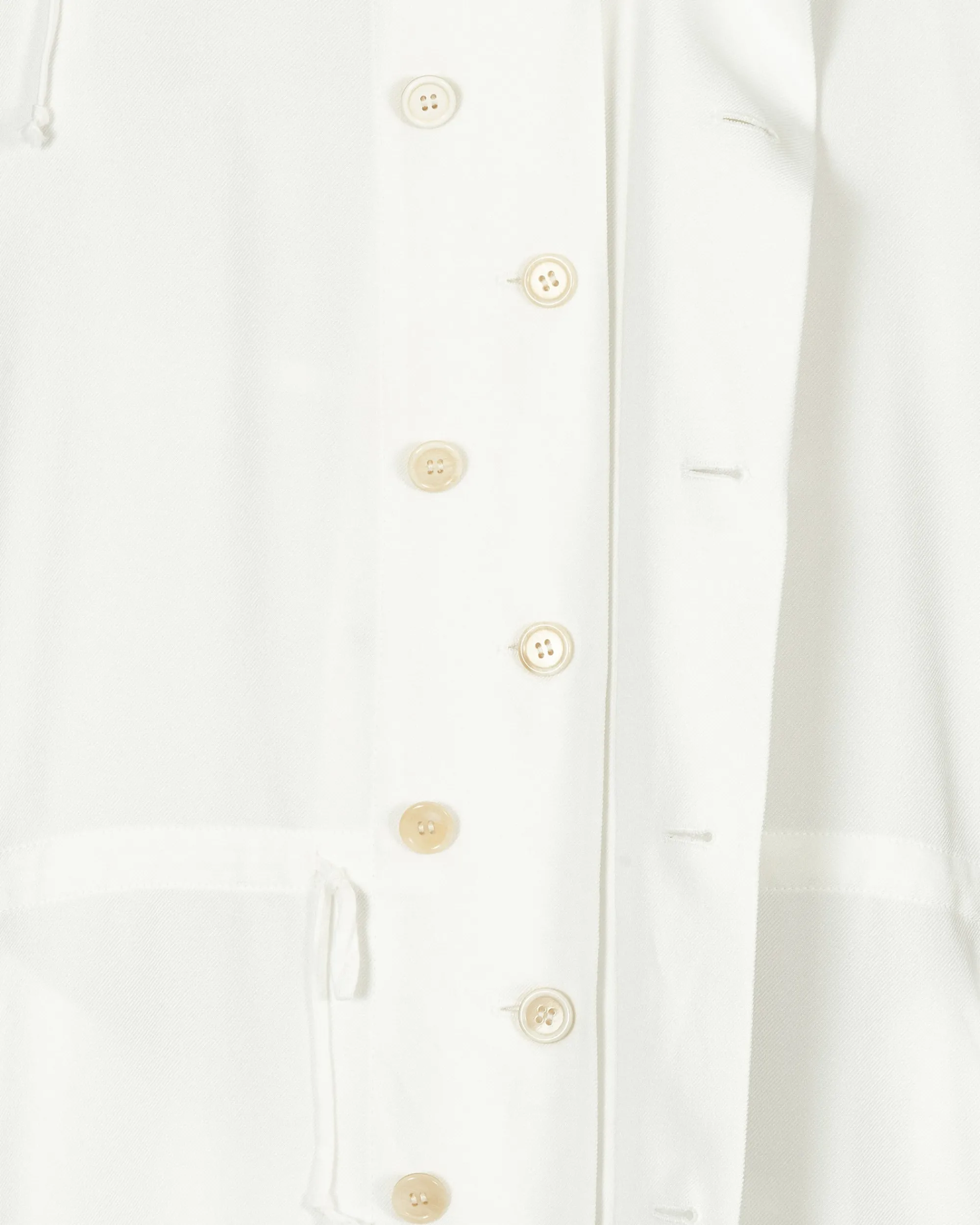 Comme Des Garçons Black Coats And Jackets^Engineer Tarpaulin Cross Coat White