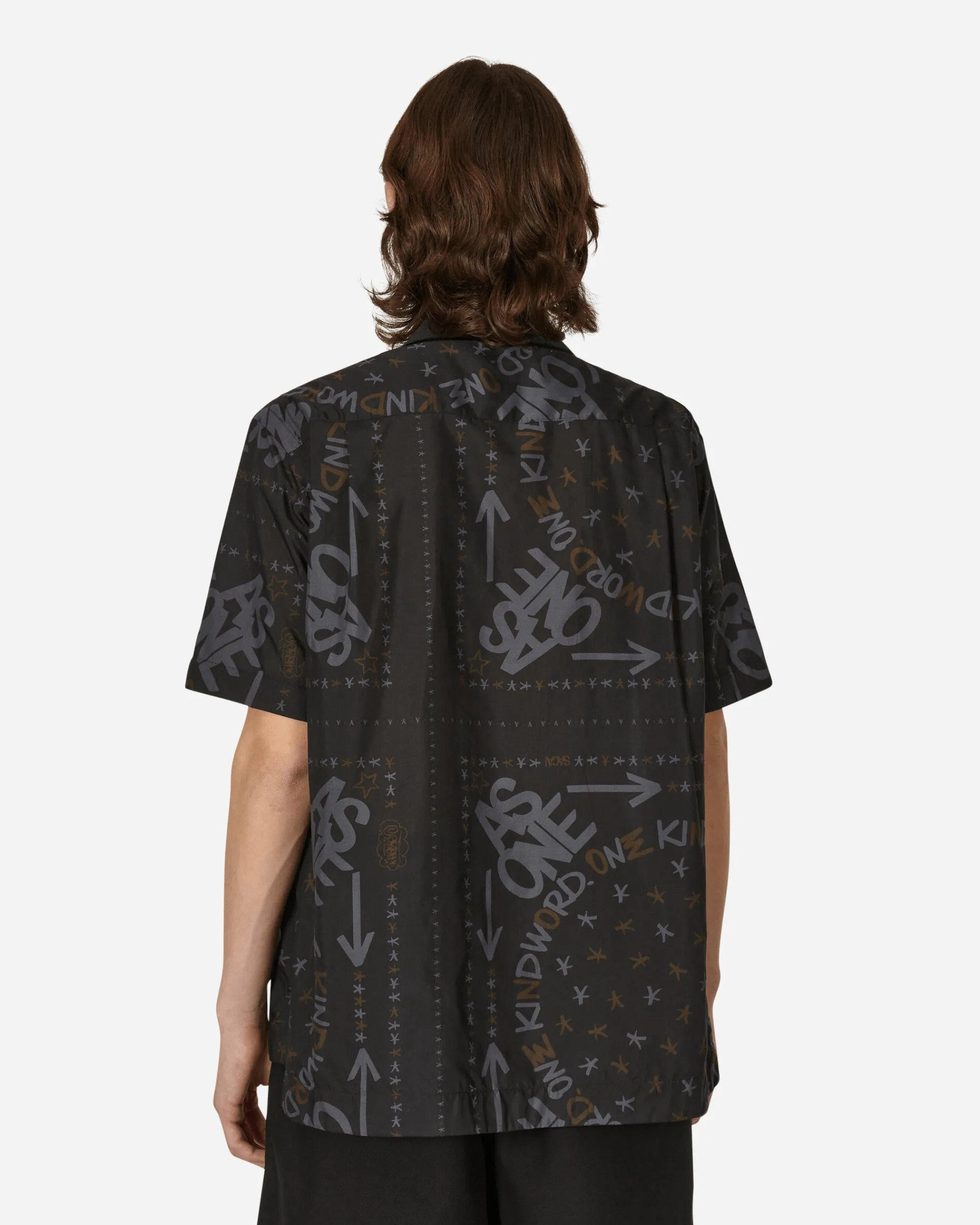 sacai Shirts^Eric Haze Bandana Print Shirt Black