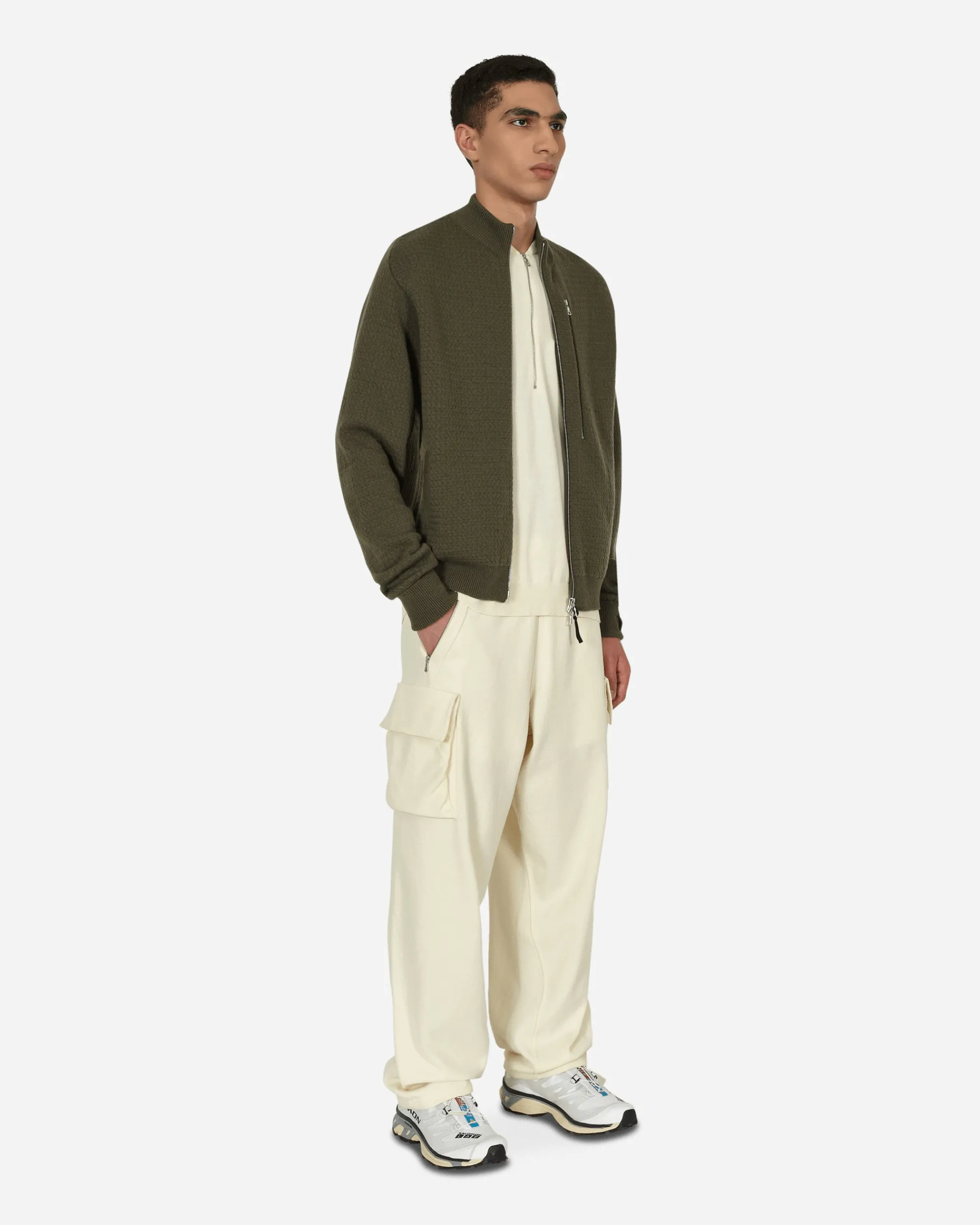 Nike T-Shirts^ESC Wool Half-Zip Top White