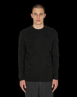 JORDANLUCA Knitwear^Euphoria Crewneck Sweater Black