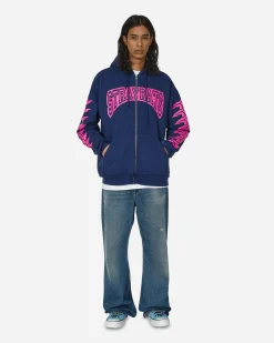 Stray Rats Sweatshirts^Exo Zip Up Hoodie Blue