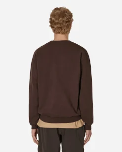 4 Worth Doing Sweatshirts^Experimental Studio Crewneck Sweatshirt Brown