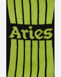 Aries Underwear^Eye Socks Black