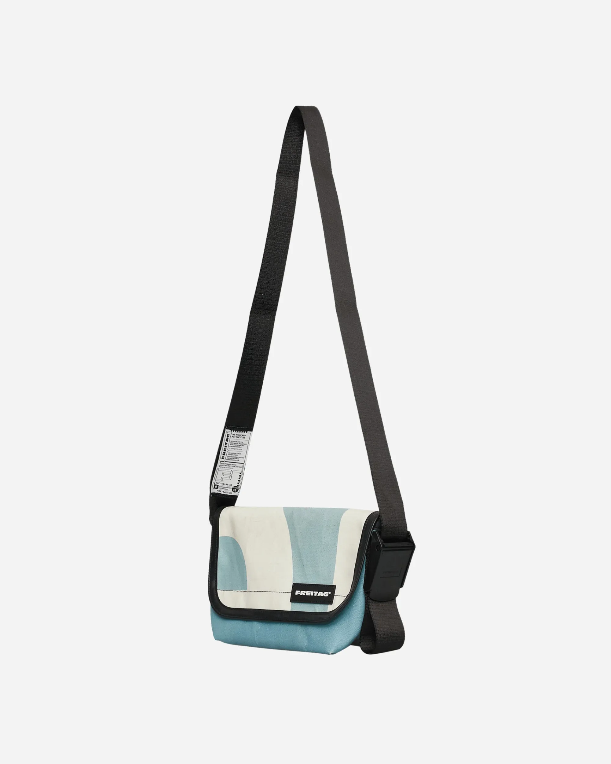 Freitag Bags·Shoulder|Bags·Shoulder^F41 Hawaii Five-0 Extra Small Messenger Bag Light Blue / White