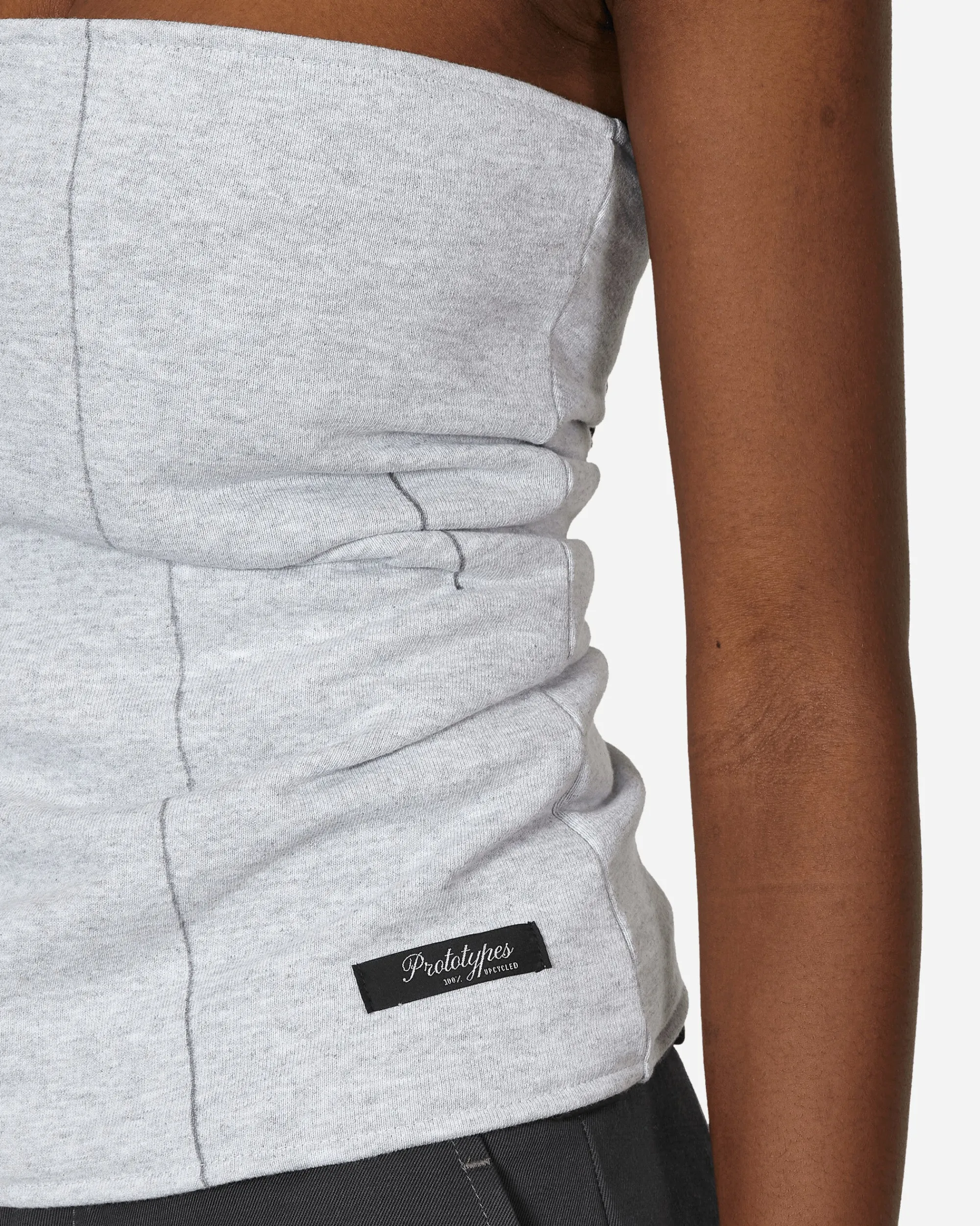 Prototypes T-Shirts^Factory Cut Off Top Grey