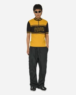 Hysteric Glamour T-Shirts^Flame Logo Embroidered Cycling Jersey Yellow / Black