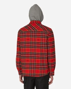 Off-White Shirts^Flannel Skate Shirt Red