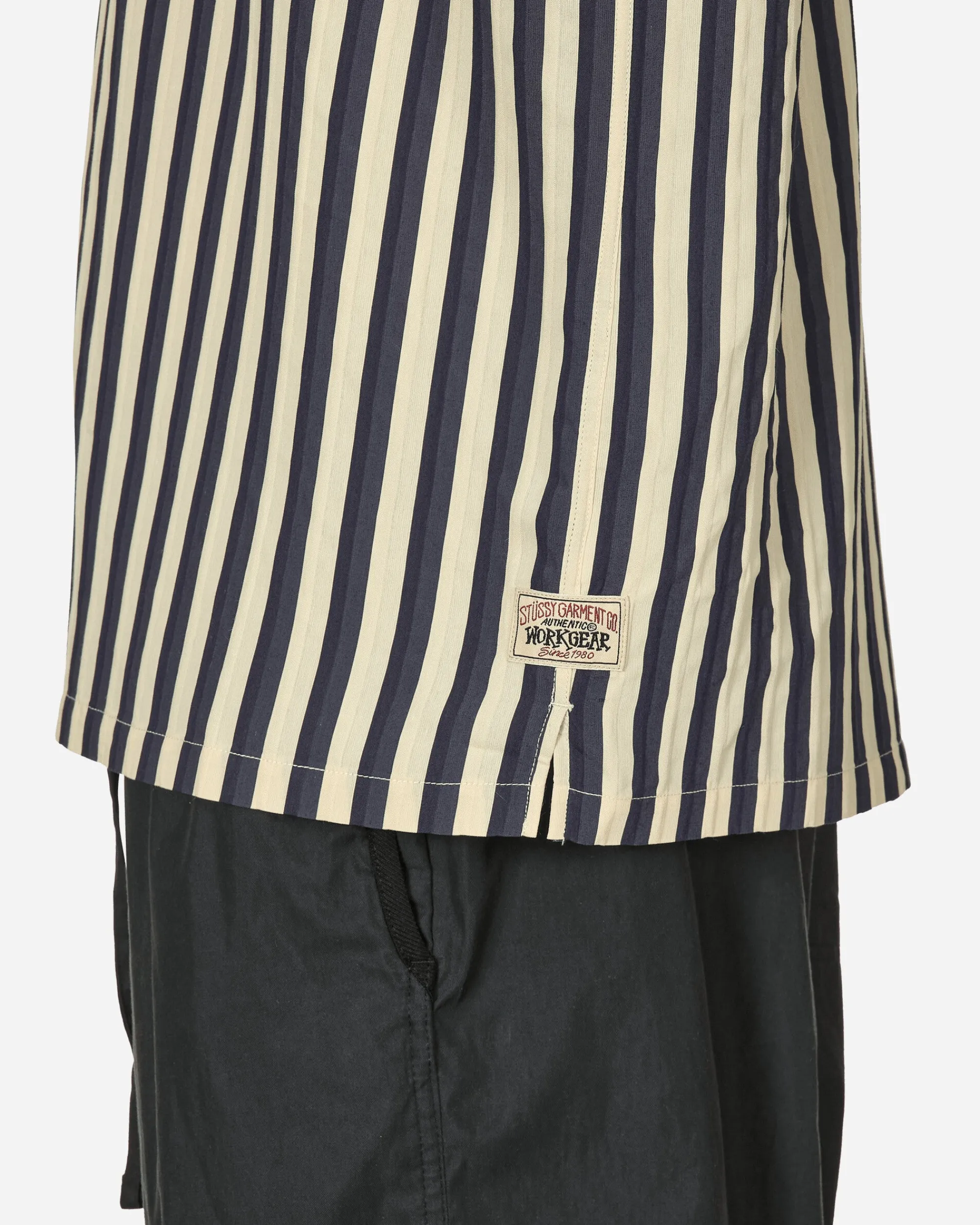 Stüssy Shirts^Flat Bottom Stripe Shirt Navy