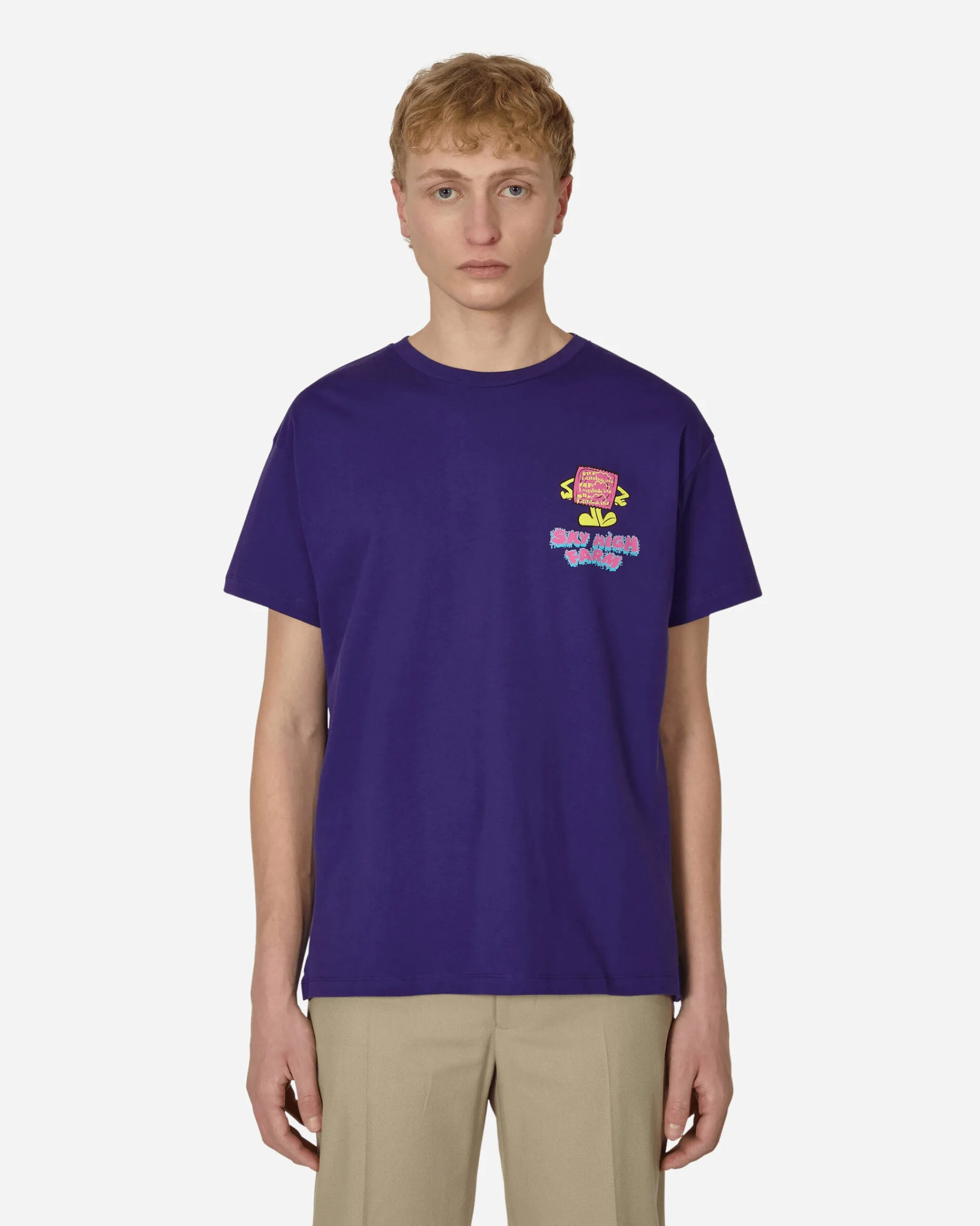 Sky High Farm T-Shirts^Flatbush Printed T-Shirt Purple