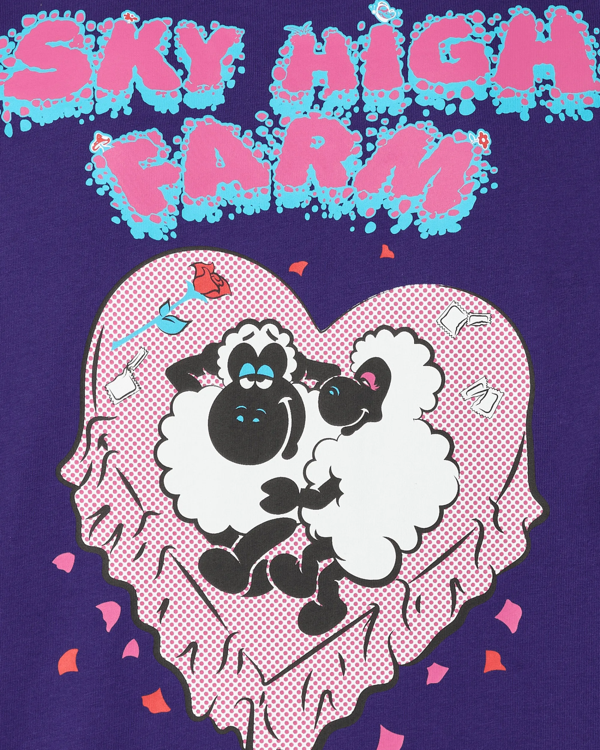 Sky High Farm T-Shirts^Flatbush Printed T-Shirt Purple