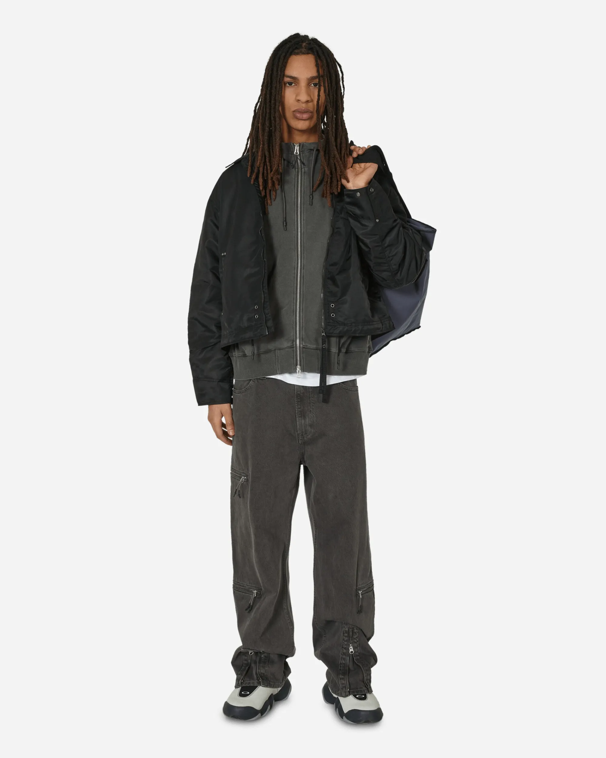 Unaffected Pants^Flight Denim Pants Charcoal