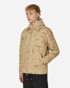 Nike Jordan Coats And Jackets^Flight Heritage Printed Jacket Beige