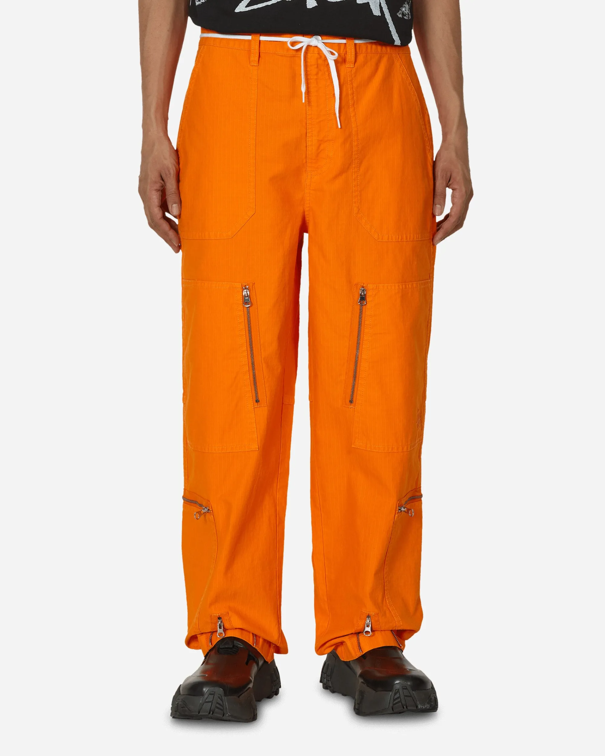 Stüssy Pants^Flight Nyco Ripstop Pigment Dyed Pants Orange