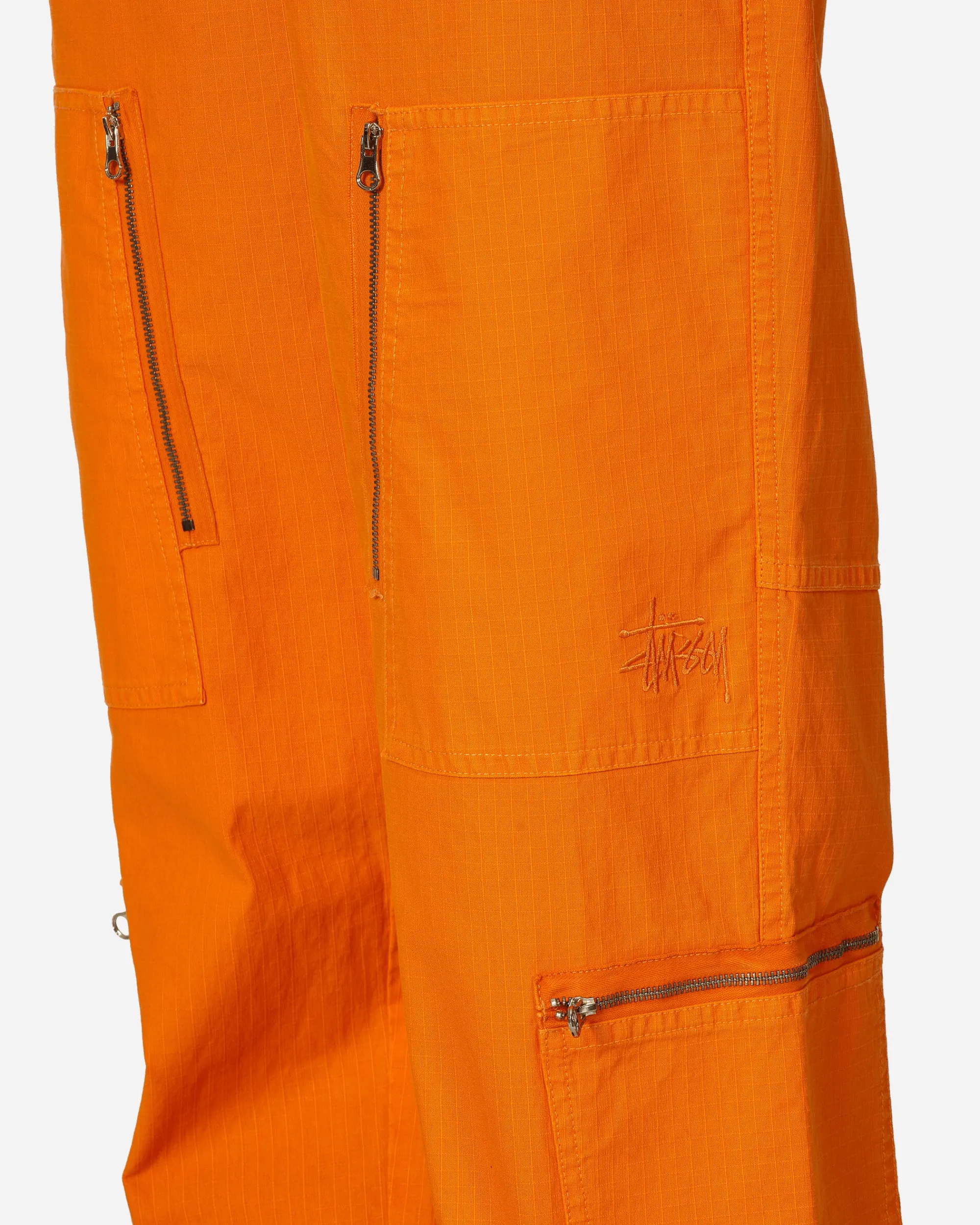 Stüssy Pants^Flight Nyco Ripstop Pigment Dyed Pants Orange