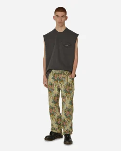 Song for the Mute Pants^Floral Jacquard Long Work Multicolor Pants