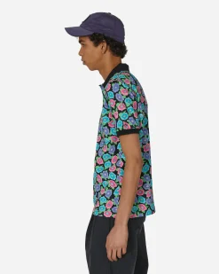 Noah T-Shirts^Floral Polo T-Shirt Black